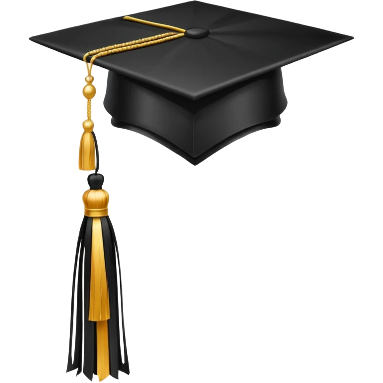 black grad cap emoji
