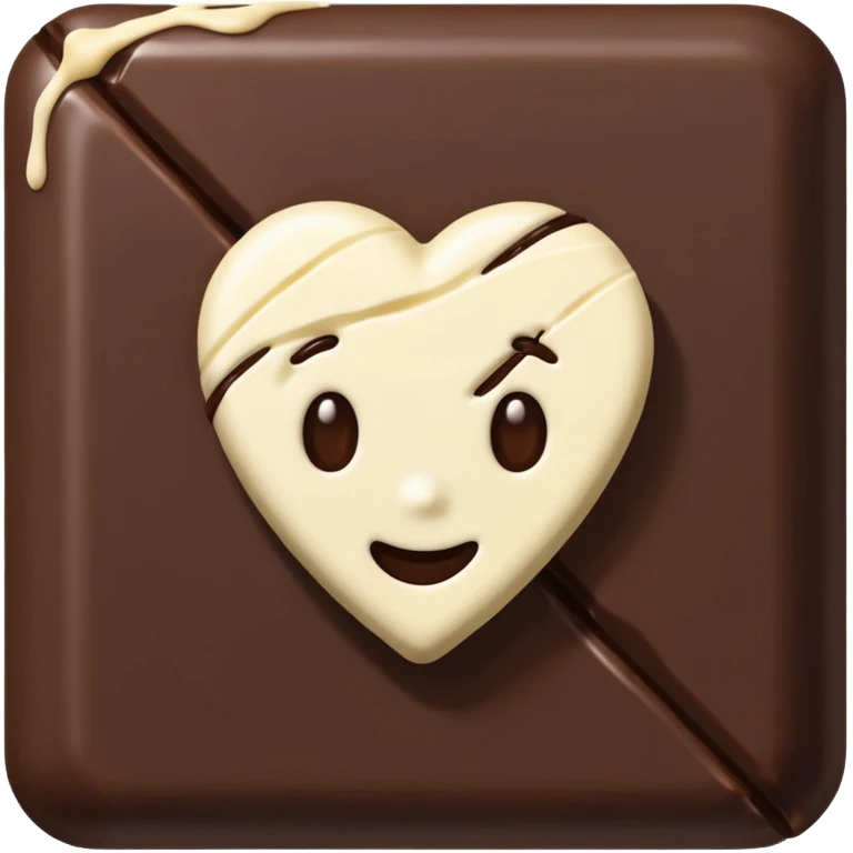 a chocolate network with lines between chocolate emoji
