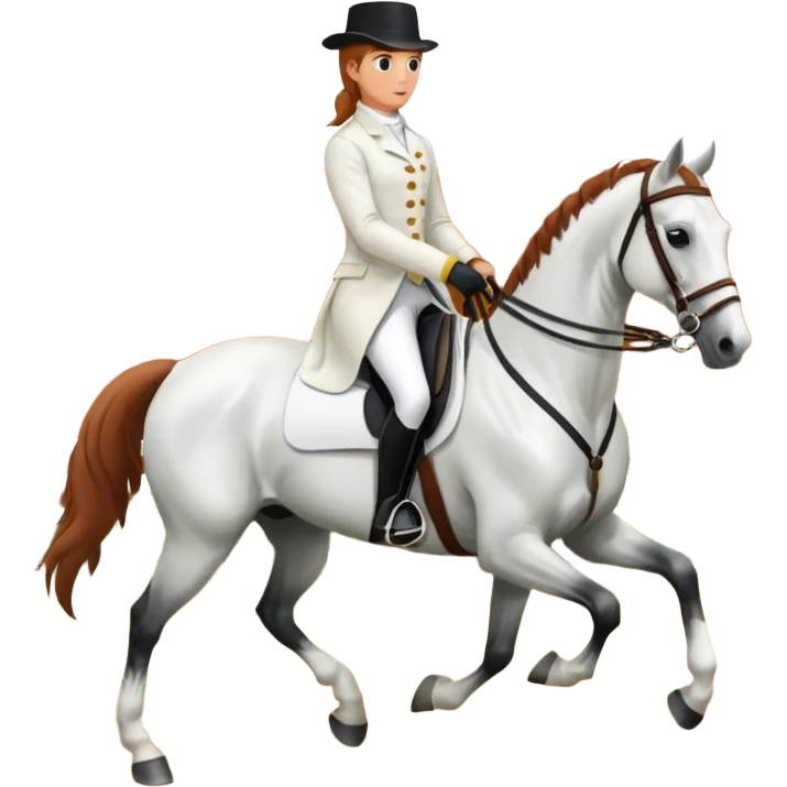 lipizzaner horse & rider emoji