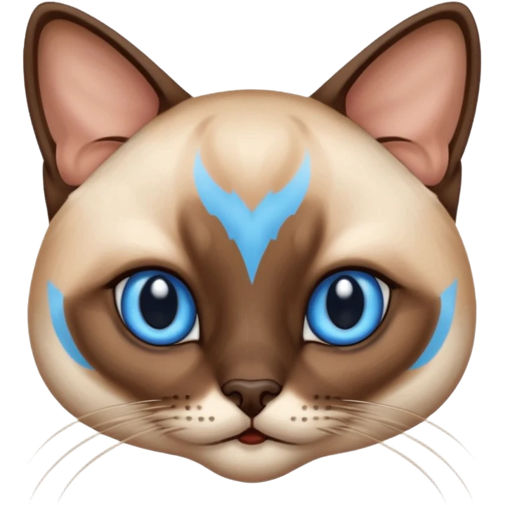 
Siamese cat face emoji