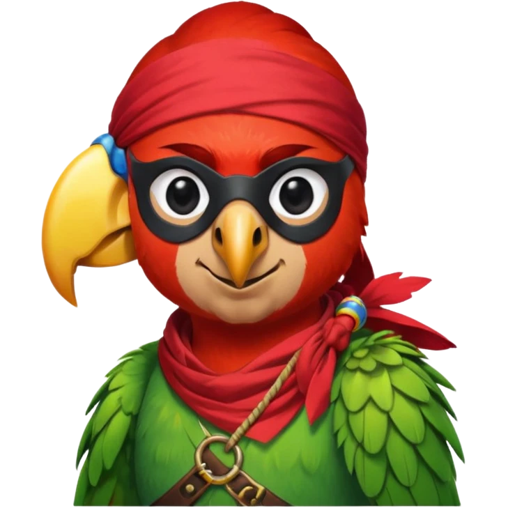 pirate and parrot emoji