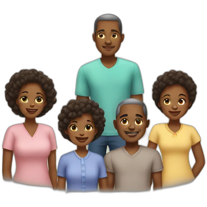 african american family emoji