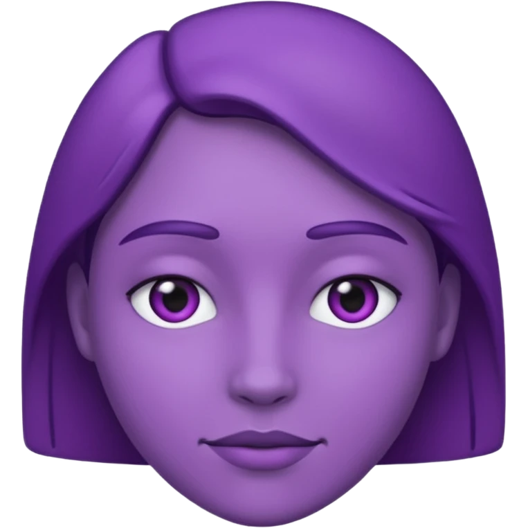 purple user with no face emoji