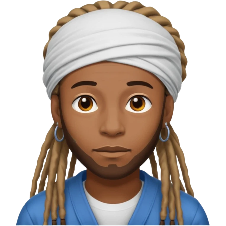 Black man with dreads and durag  emoji