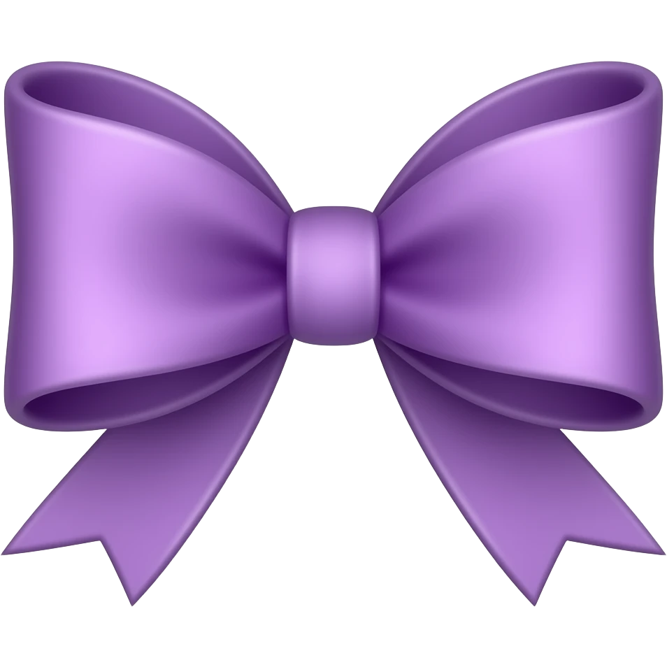 Laço roxo emoji