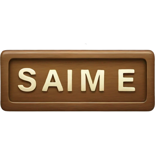 Name plate emoji