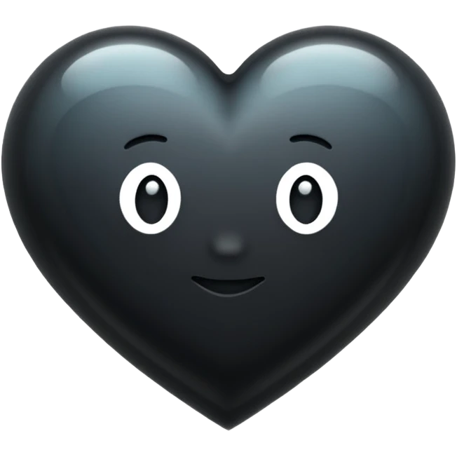 Please make the thought bubble 💭 bigger than the black heart 🖤 inside it.” emoji