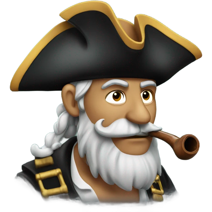 A pirate smoking a pipe emoji