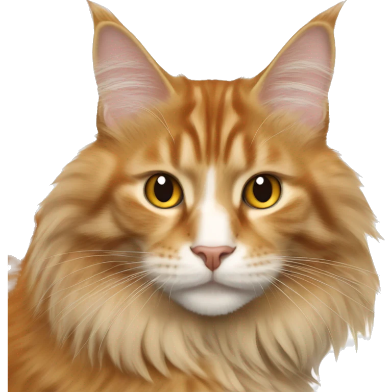 Orange Maine coon emoji