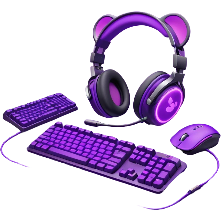 purple gaming setup emoji