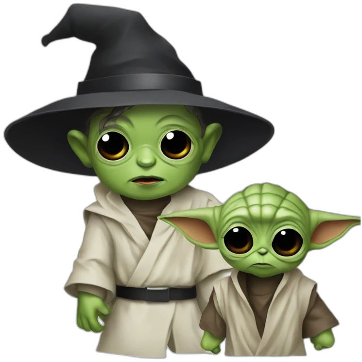 zombie michael jackson in thriller as baby yoda emoji