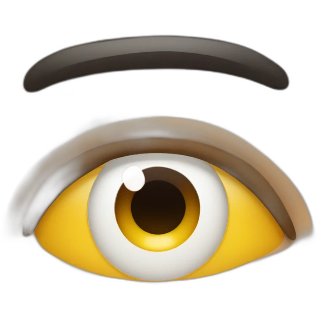 Chill guy, having thick eye brows emoji