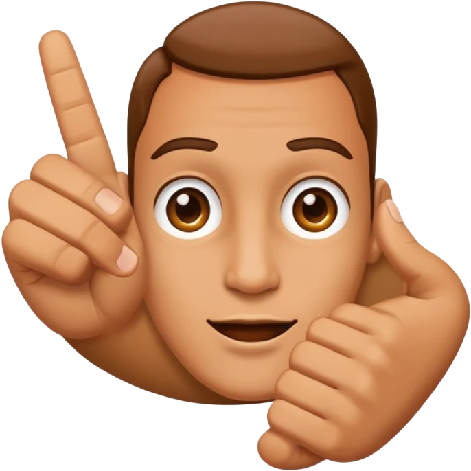 two fingers pointing forward emoji