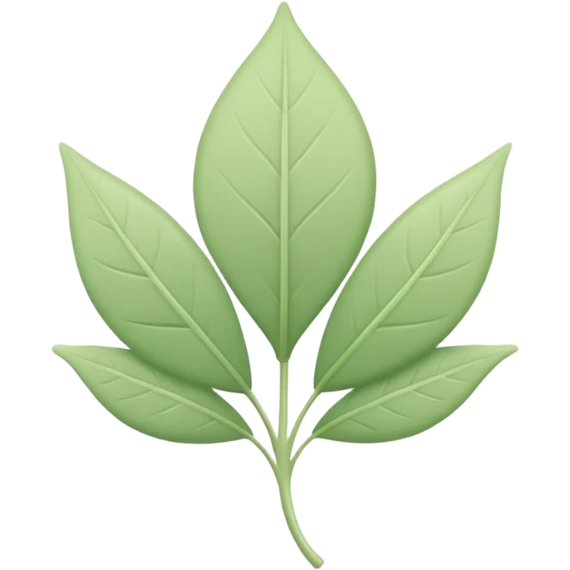 minimal abstract emoji symbolizing fertility,
soft leaf or bloom-inspired shape,
gentle green pastel tones,
clean and calm aesthetic,
modern reproductive health app style,
transparent background,
vector illustration
 emoji