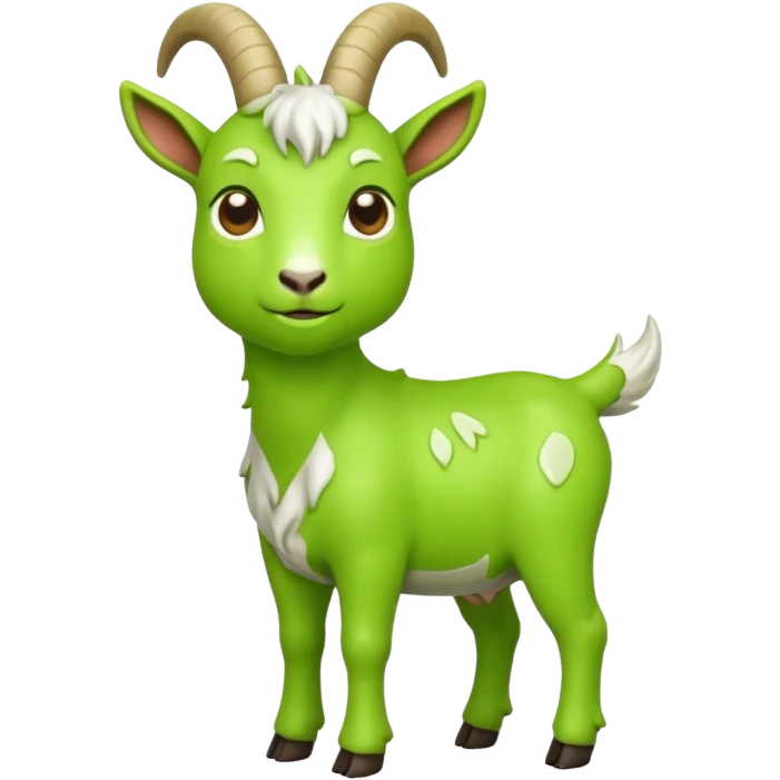 Slime Green goat emoji