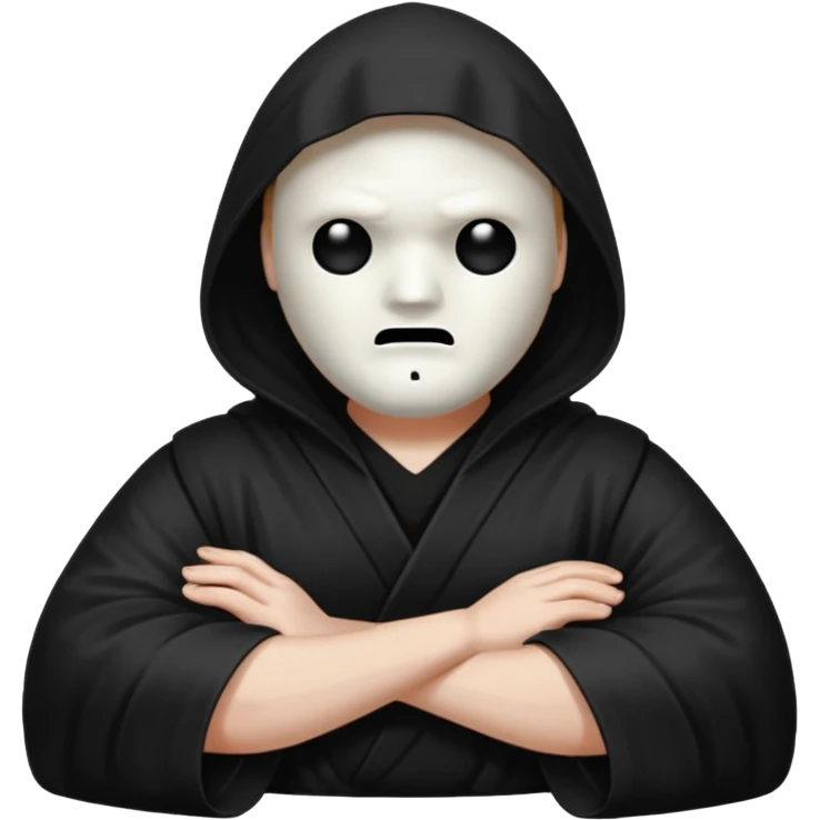 Ghostface avec les bras croisés emoji