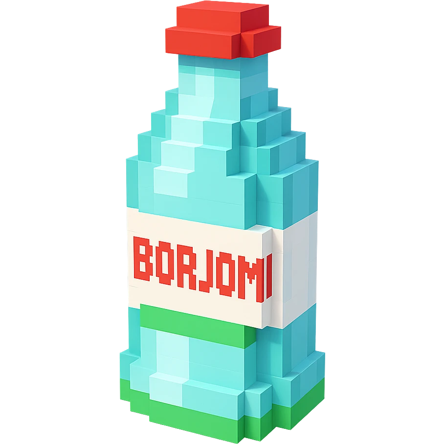 бутылка borjomi, no background emoji