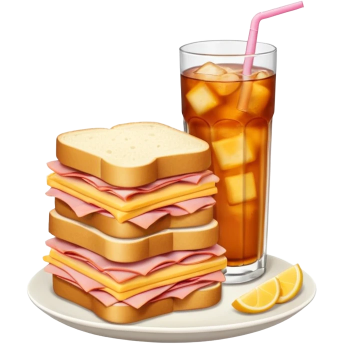 sandwiche and drink emoji