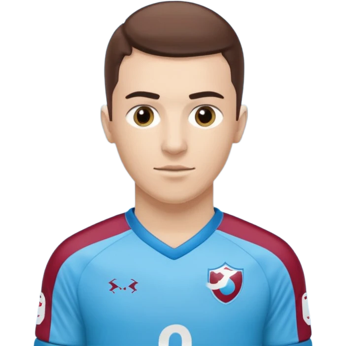 I want you to draw me a Trabzonspor player and a football player named SAVIÇ. emoji
