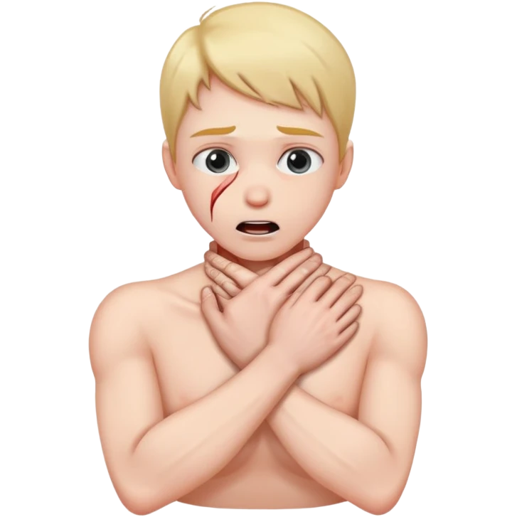 Hands choking neck  emoji