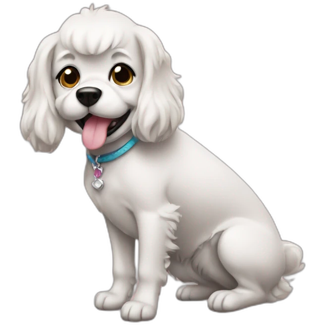 Dog in high heels emoji