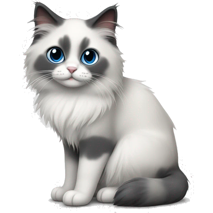 Ragdoll cat blue bicolor emoji