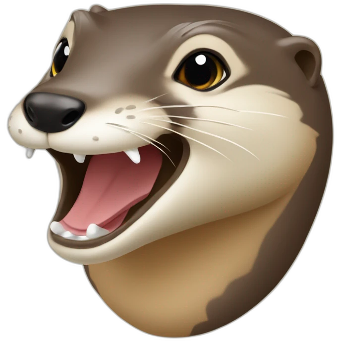 Loutre sur une tortu emoji
