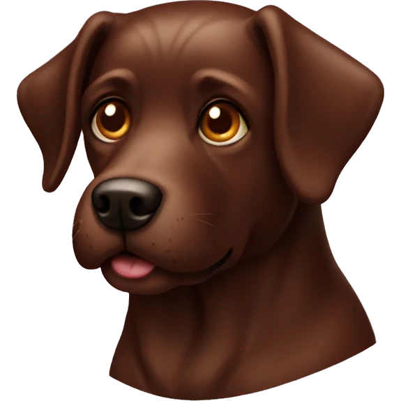 Chocolate dog emoji