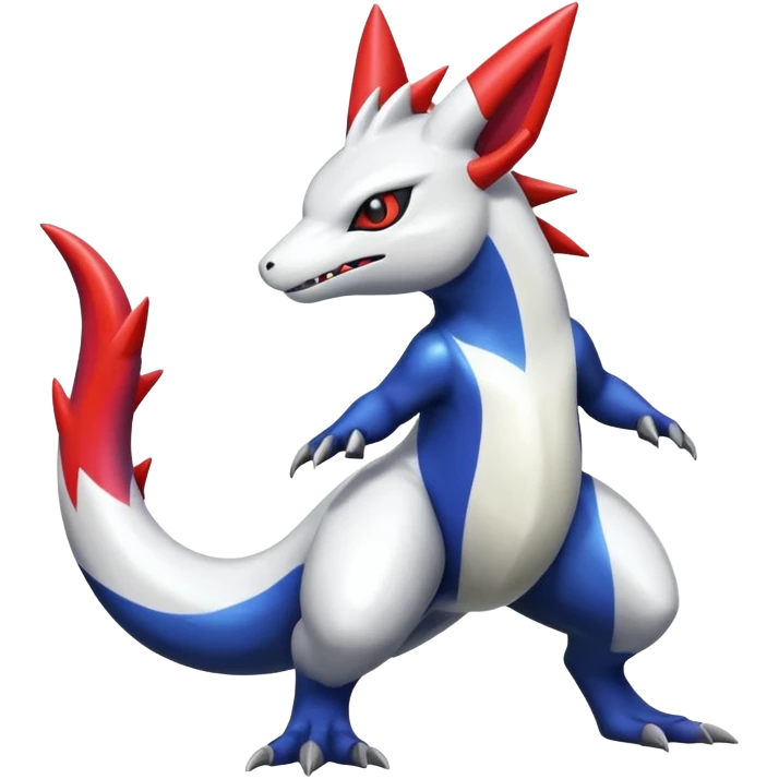 Shiny Vibrant Exotic Colorful Cool Zangoose-Salandit-Absol-Latias-fusion emoji