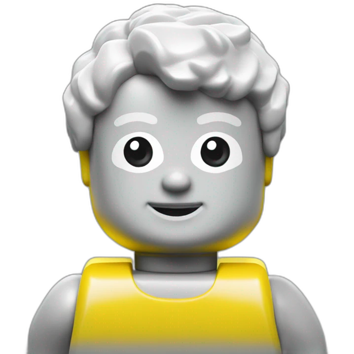 yellow lego minifig toy emoji