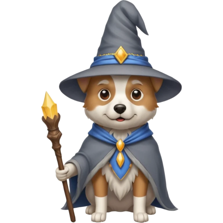 Dog wizard emoji
