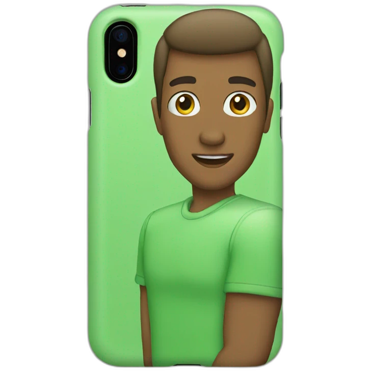 IPhone green case emoji