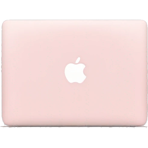 pastel pink macbook emoji