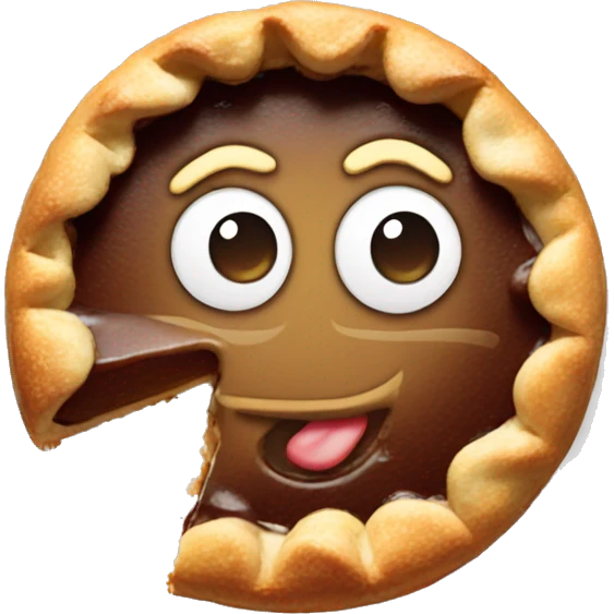 Emoji face with pie splat  emoji