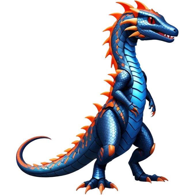 Modern Futuristic Scaly Salandit-Salazzle-Amaura-Hybrid (Full body) emoji
