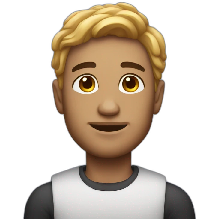 guy with cosmos skin emoji