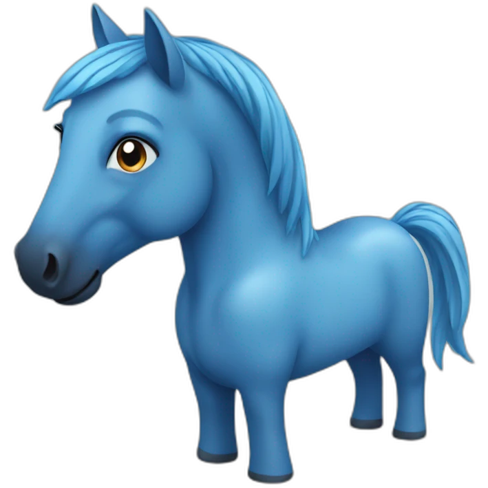 blue horse emoji