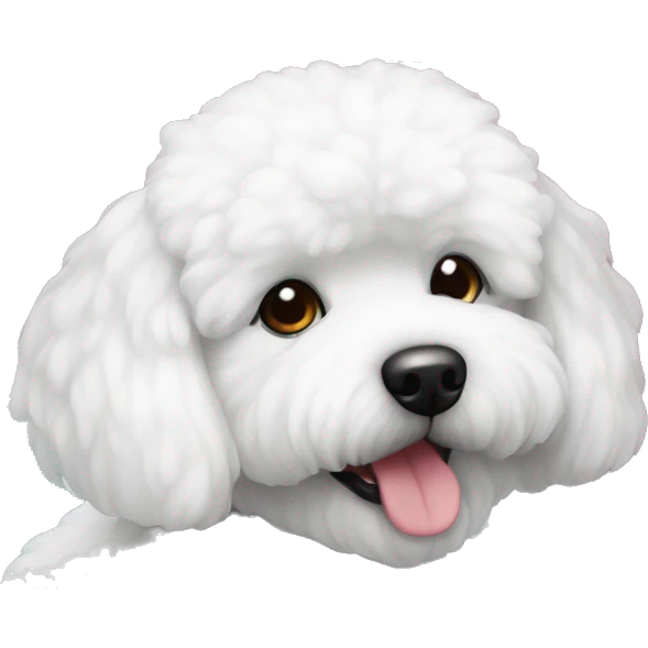bichon frise bathtub emoji