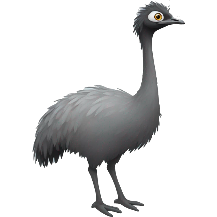 Emu full body emoji