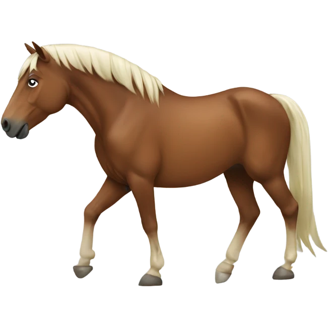 Horse with feet emoji