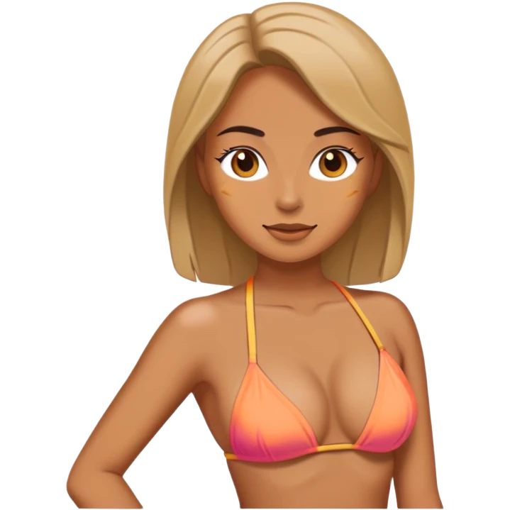 Women in bikini emoji