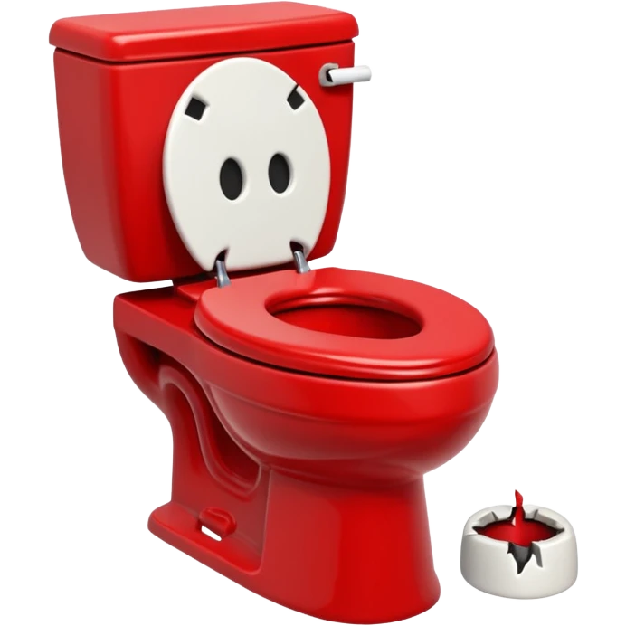 evil red toilet emoji