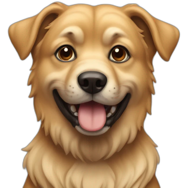 Chien qui bois emoji