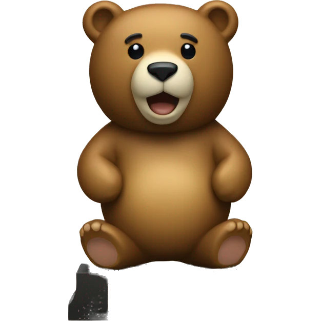 bear body in a trophie emoji