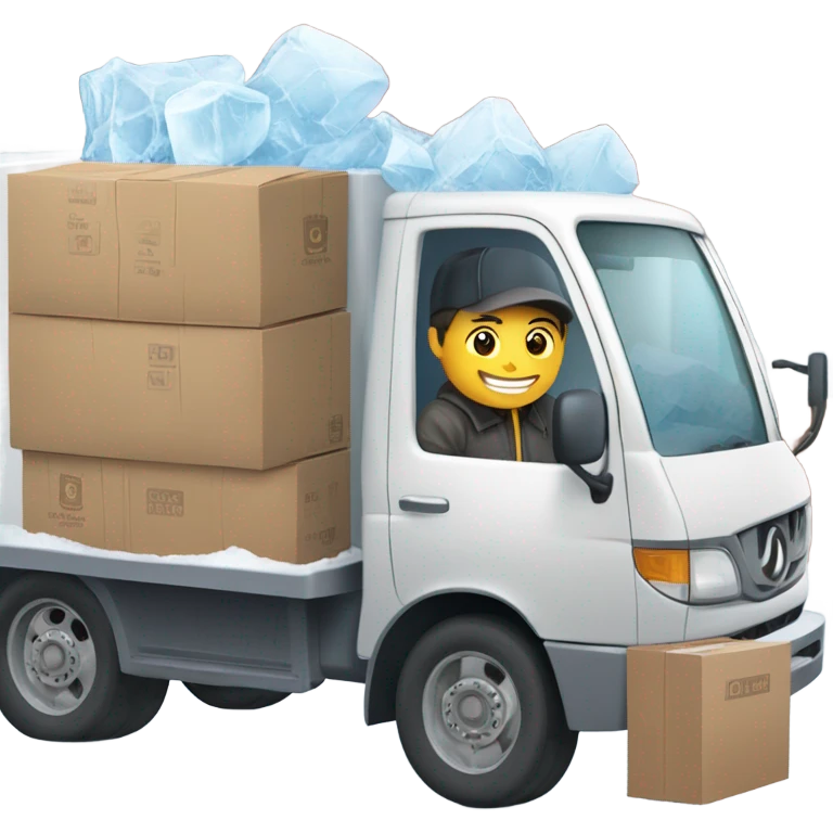 Ice delivery  emoji