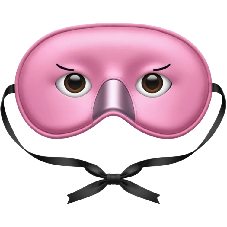 pink sleep mask emoji