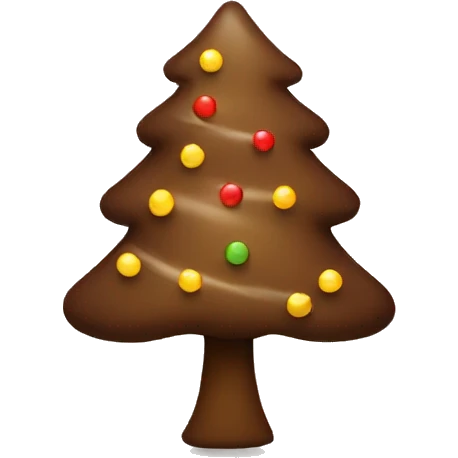 brown christmas tree emoji