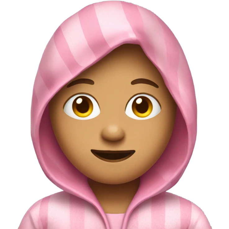 pink person in pink pajamas emoji