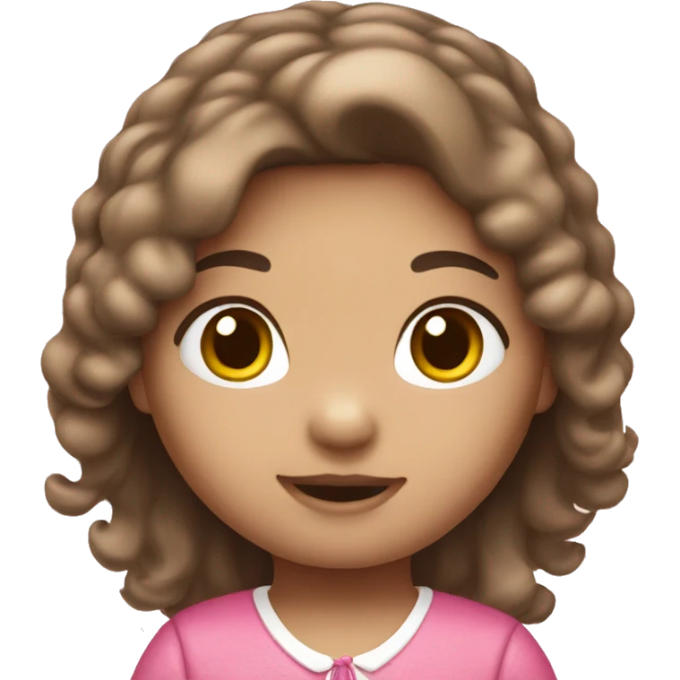 Hello kitty brown hair girl emoji