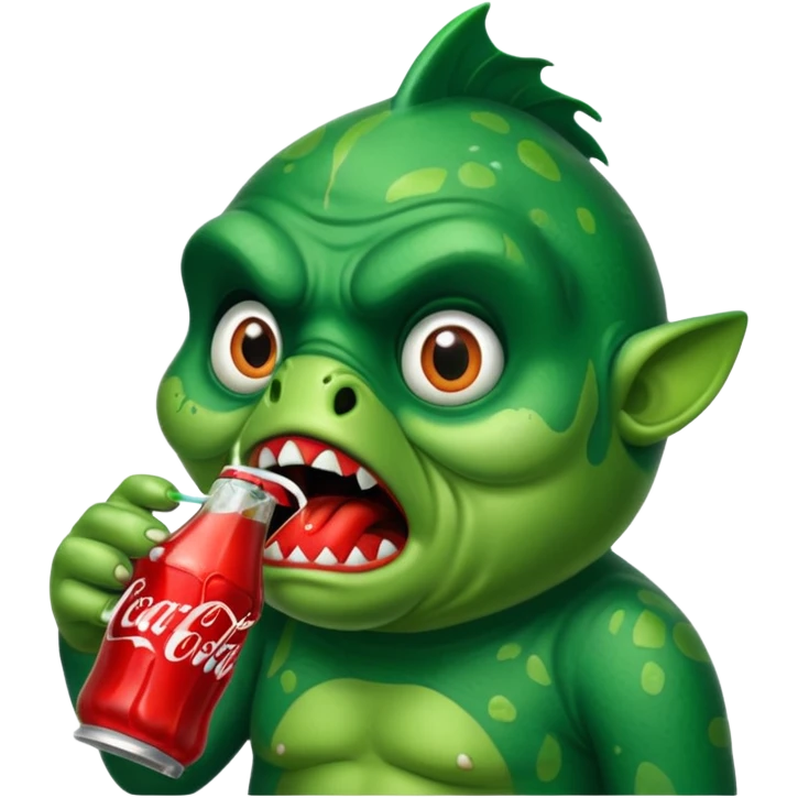 Mr piranha drinking coke emoji